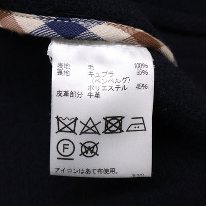 Aquascutum 2227452858 Navy Wool Duffle Coat Size 36