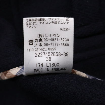 Aquascutum 2227452858 Navy Wool Duffle Coat Size 36