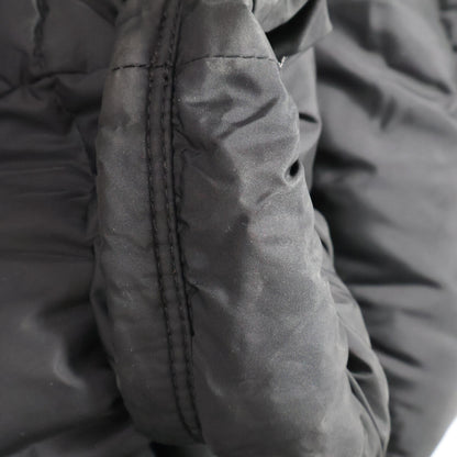 MONCLER CLUNY Fur Hooded Down Jacket Black Polyamide Size 2