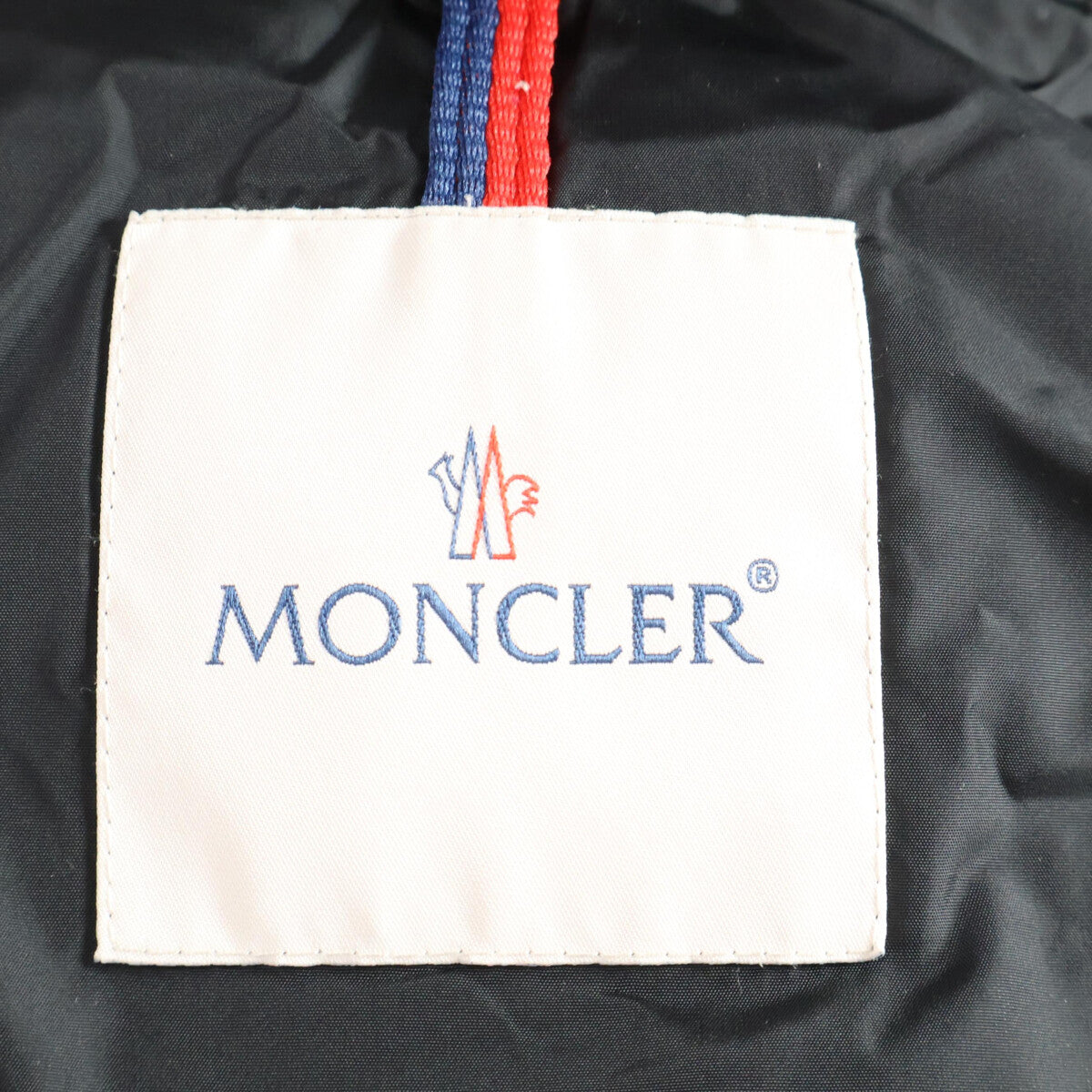 MONCLER CLUNY Fur Hooded Down Jacket Black Polyamide Size 2