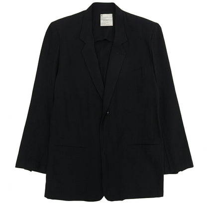 Y's 2-Button Black Cotton Jacket Size M