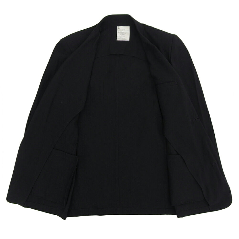 Y's 2-Button Black Cotton Jacket Size M