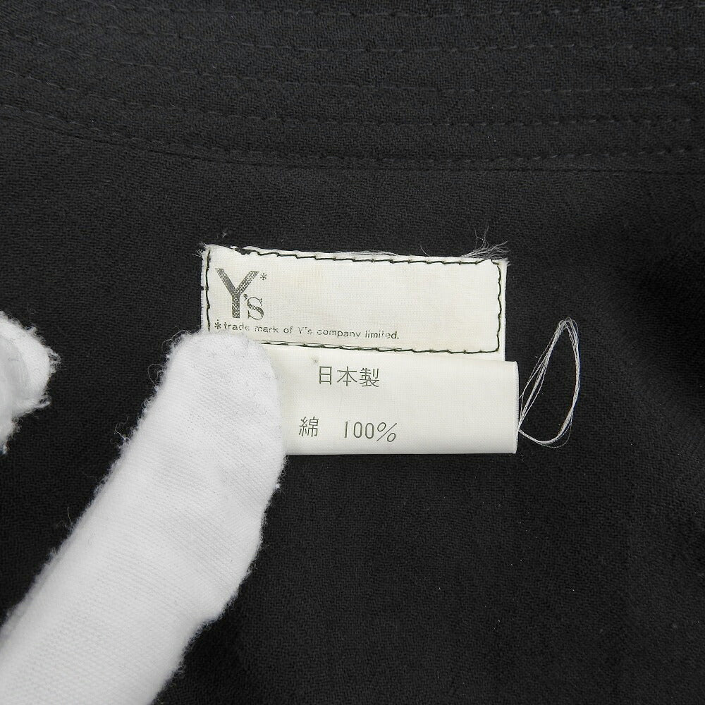 Y's 2-Button Black Cotton Jacket Size M