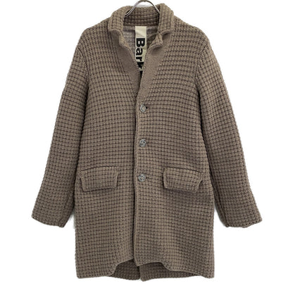 Bark Knit Gray Chesterfield Coat Size S