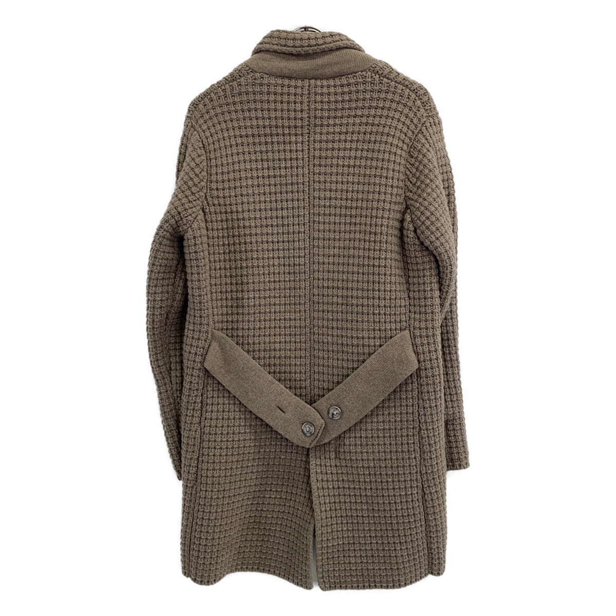 Bark Knit Gray Chesterfield Coat Size S