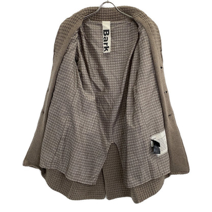 Bark Knit Gray Chesterfield Coat Size S
