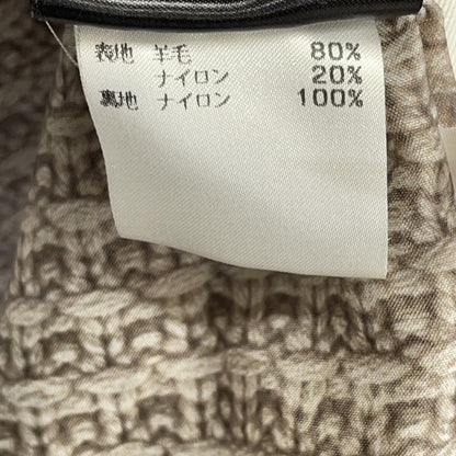 Bark Knit Gray Chesterfield Coat Size S