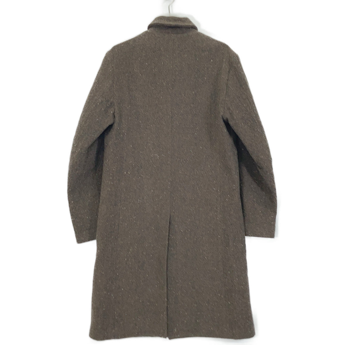 AW individual sentiments 20AW Brown Tweed Long Coat Size 0