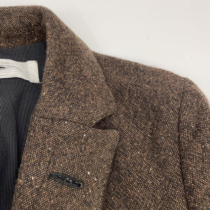 AW individual sentiments 20AW Brown Tweed Long Coat Size 0