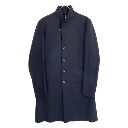 ATTACHMENT Black Cashmere Wool Melton Long Coat Size 3