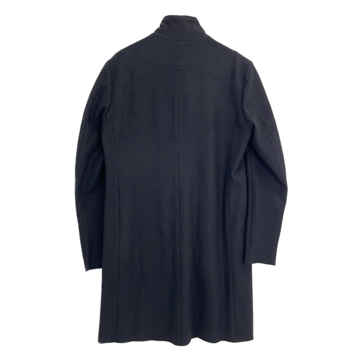 ATTACHMENT Black Cashmere Wool Melton Long Coat Size 3