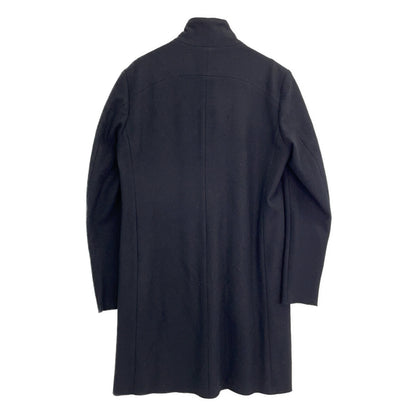 ATTACHMENT Black Cashmere Wool Melton Long Coat Size 3