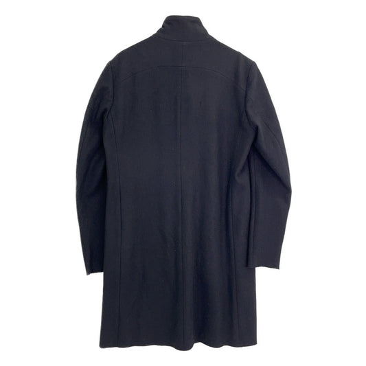 ATTACHMENT Black Cashmere Wool Melton Long Coat Size 3