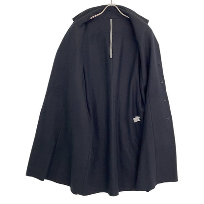 ATTACHMENT Black Cashmere Wool Melton Long Coat Size 3
