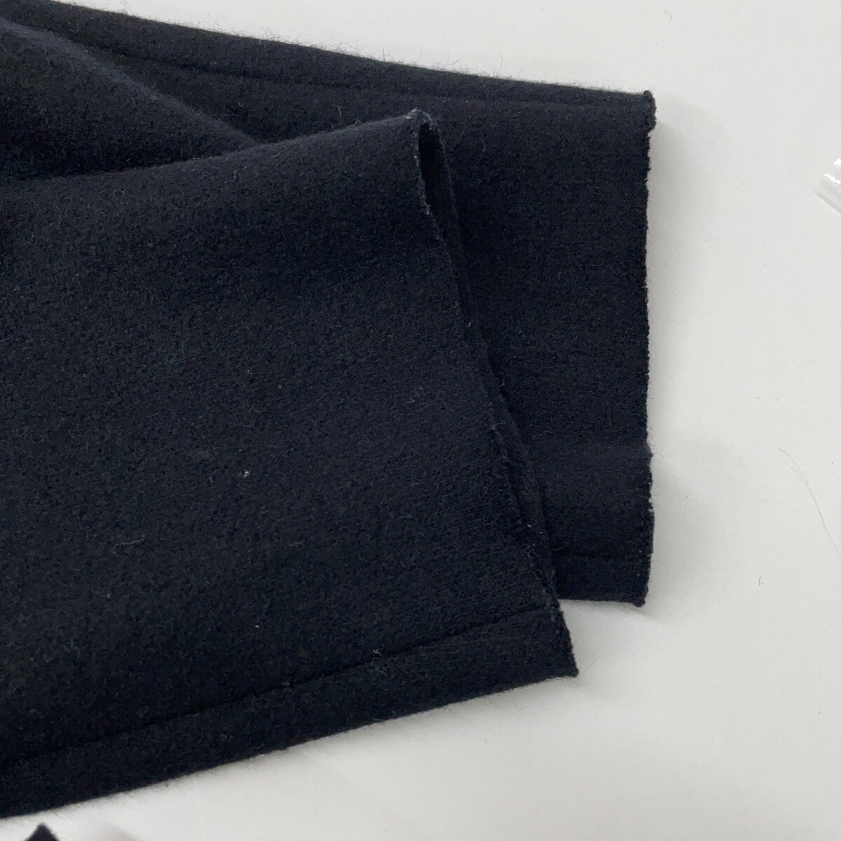 ATTACHMENT Black Cashmere Wool Melton Long Coat Size 3