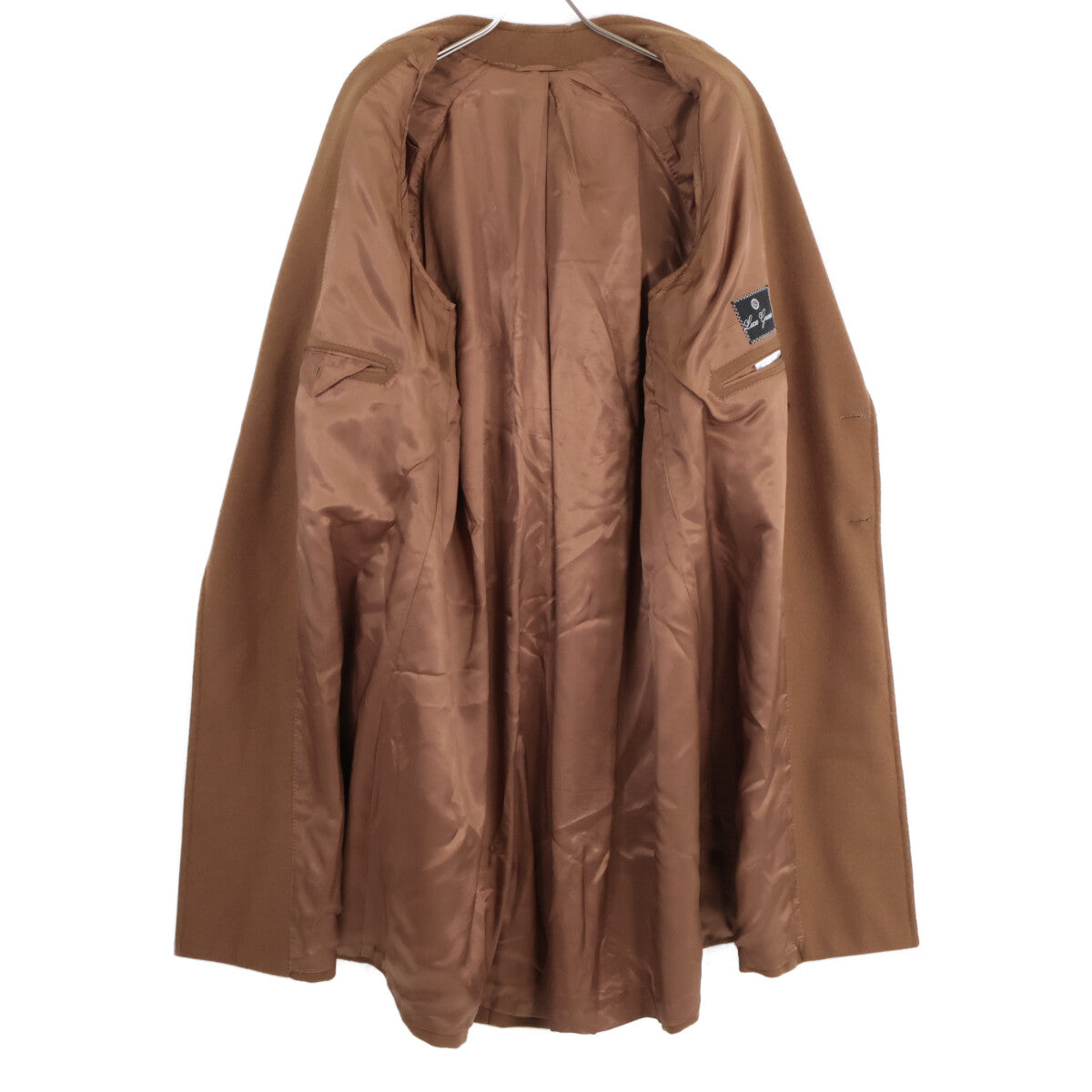 Luca Grassia Holms Vintage Wool Double Coat Brown Size 48