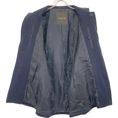 MACKINTOSH Navy Wool Bal Collar Coat Size 36