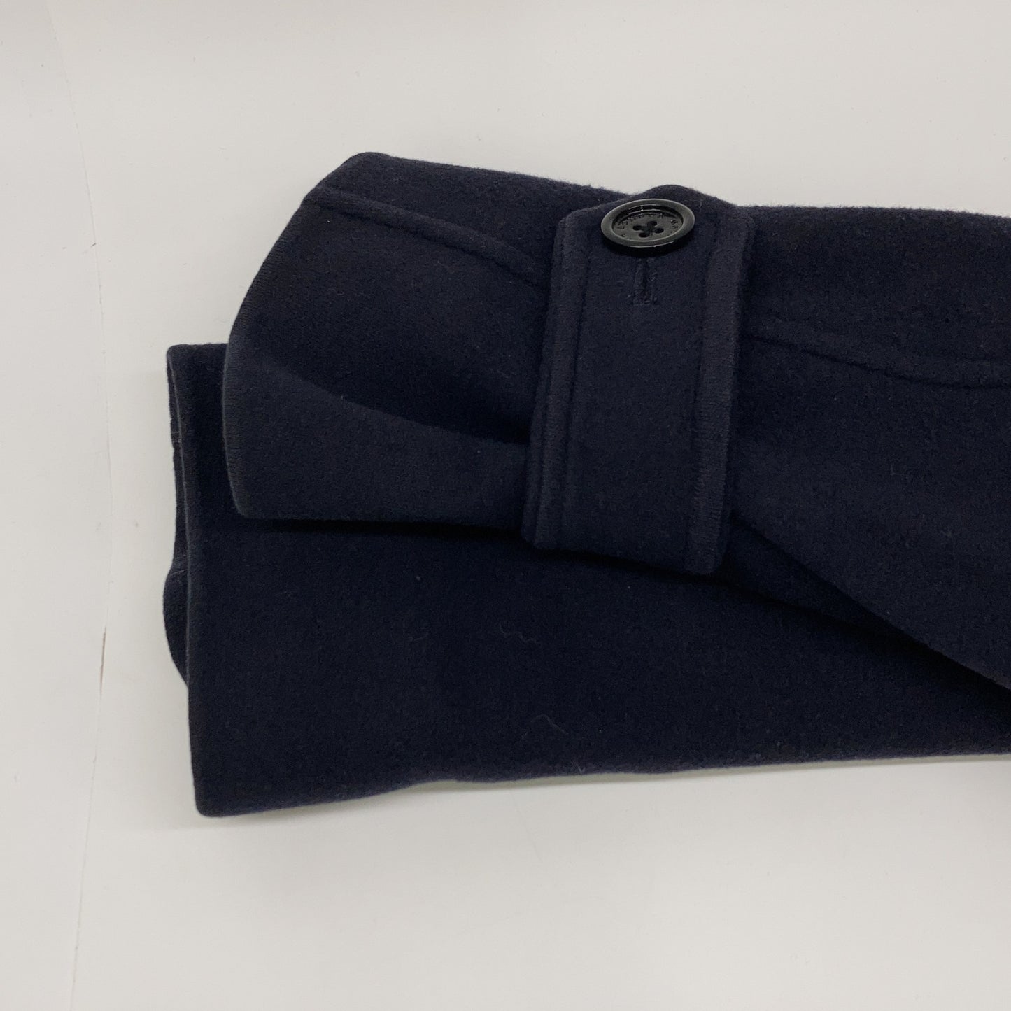 MACKINTOSH Navy Wool Bal Collar Coat Size 36