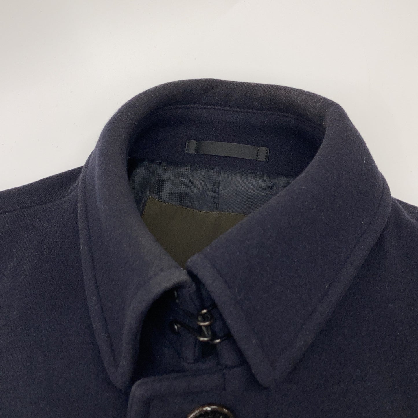 MACKINTOSH Navy Wool Bal Collar Coat Size 36