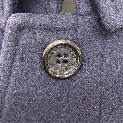 MACKINTOSH Navy Wool Bal Collar Coat Size 36