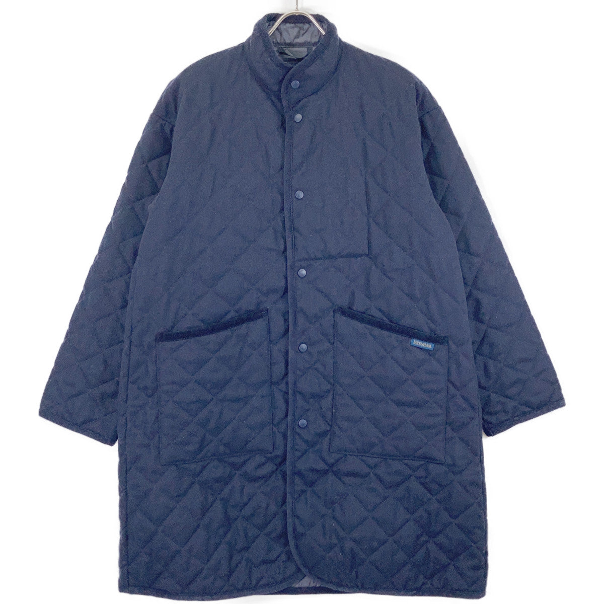 LAVENHAM Navy Wool Mickfield Coat Size S