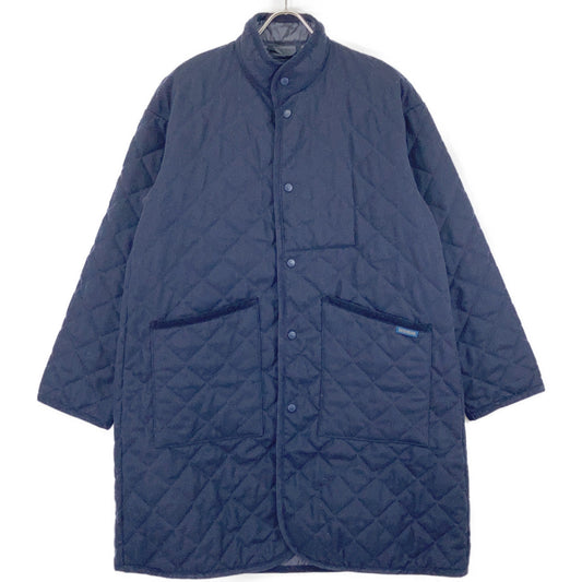 LAVENHAM Navy Wool Mickfield Coat Size S