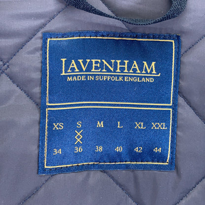 LAVENHAM Navy Wool Mickfield Coat Size S