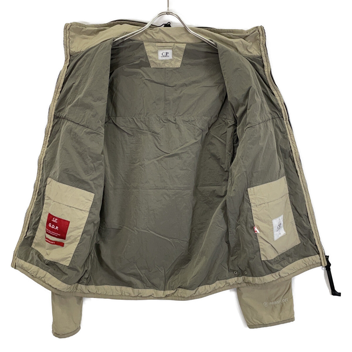 C.P.COMPANY Beige Primaloft Nylon Jacket Size 44