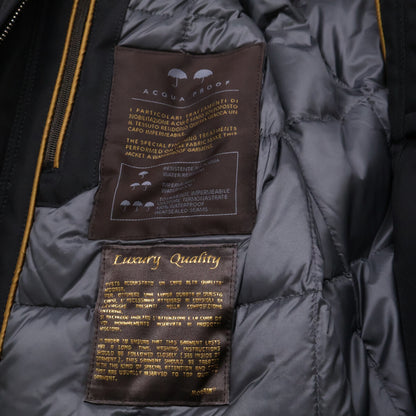 MOORER BOND-WI Stand Collar Poly Down Coat Black Size 54