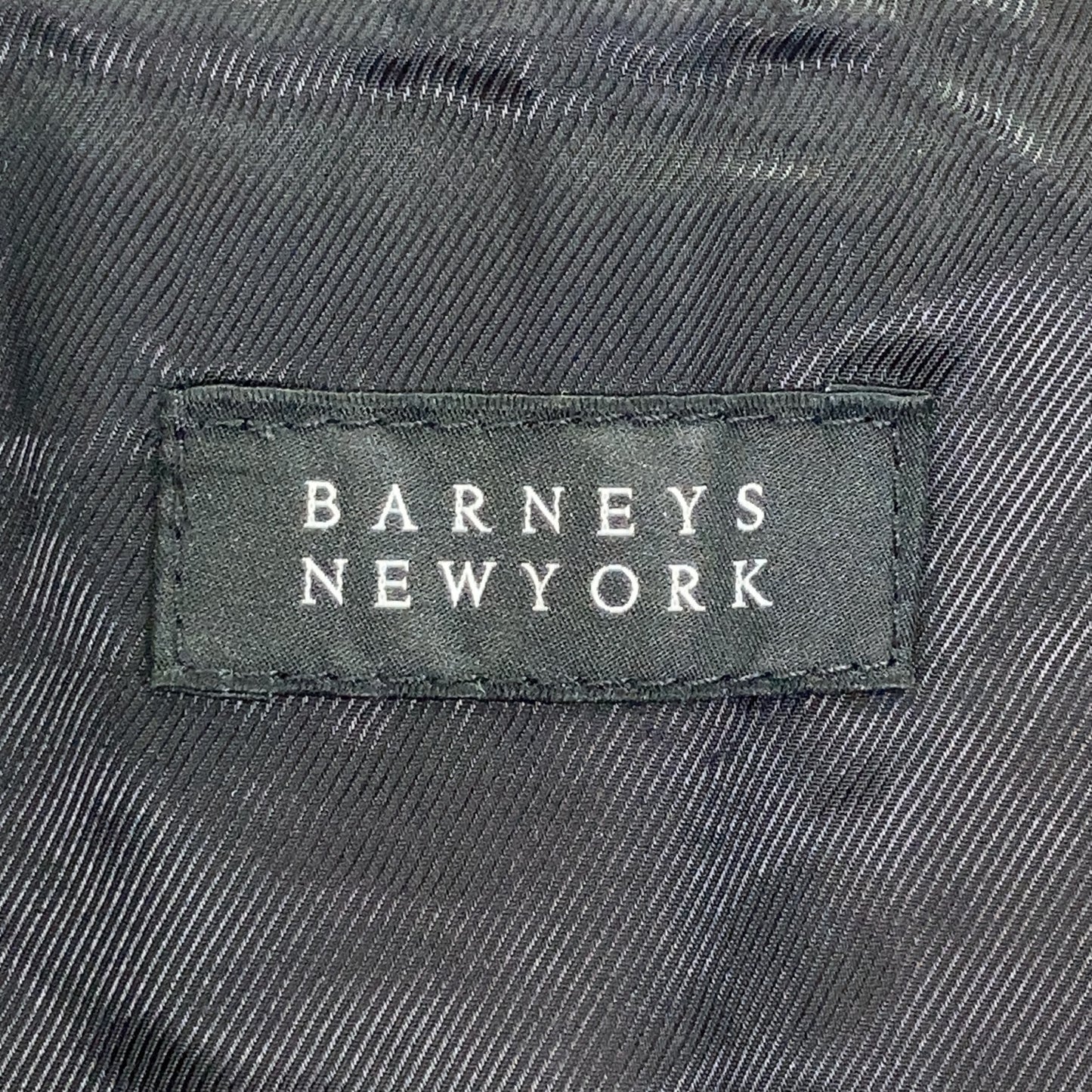 BARNEYSNEWYORK Black Lambskin Single Rider Jacket Size 48