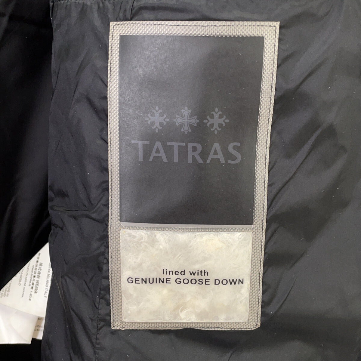 TATRAS 24AW CASSIMASO Down Jacket Black Size 03