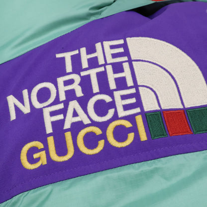 GUCCI x TNF Hooded Down Jacket Green Nylon Size XS