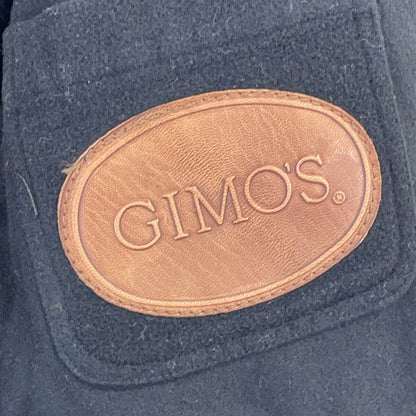 GIMO'S Brown Leather Lined Car Coat Size XL
