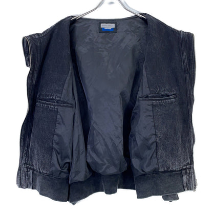 MAISON SPECIAL Grey Denim Panel Alien Hood Jacket Size 02