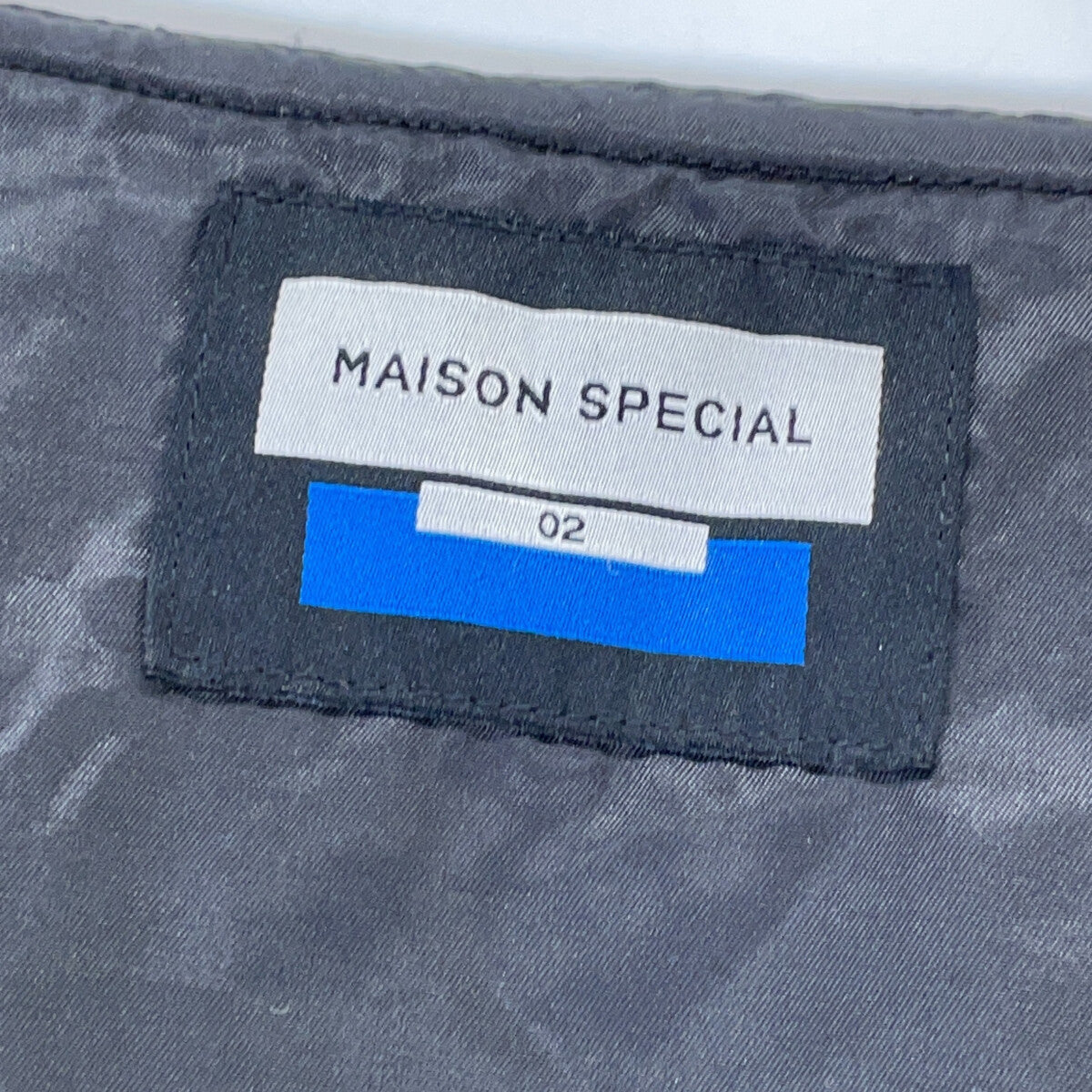 MAISON SPECIAL Grey Denim Panel Alien Hood Jacket Size 02