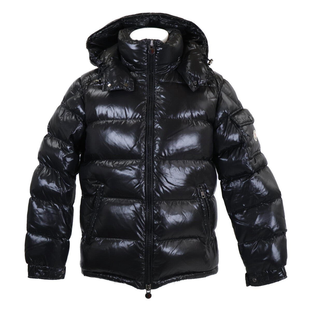 MONCLER MAYA Down Jacket Detachable Hood Black Size 1