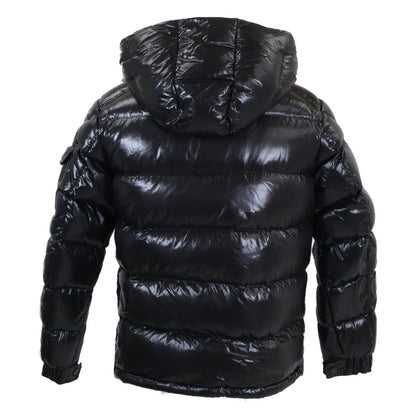 MONCLER MAYA Down Jacket Detachable Hood Black Size 1