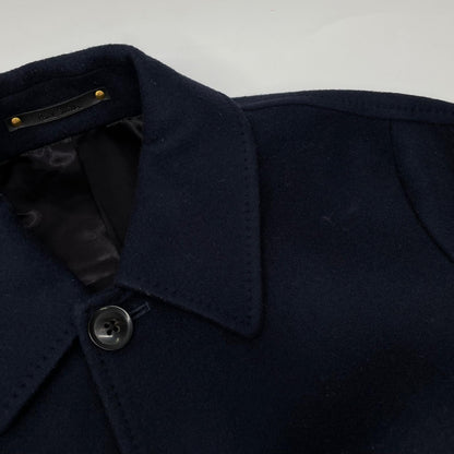 PaulSmith Navy Cashmere Blend Single Coat Size L