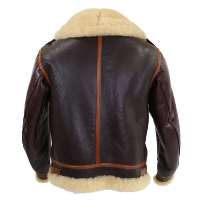 THE FEW B-3 Mouton Flight Jacket Brown Size 42