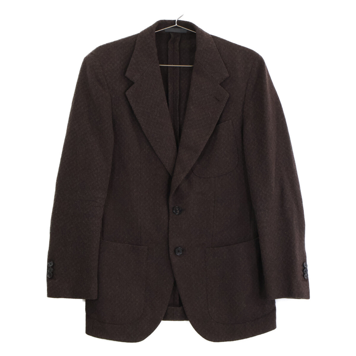 CARUSO Beams Aida Wool Cotton Melange Jacket Brown Size 46R