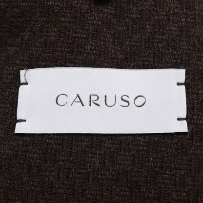 CARUSO Beams Aida Wool Cotton Melange Jacket Brown Size 46R