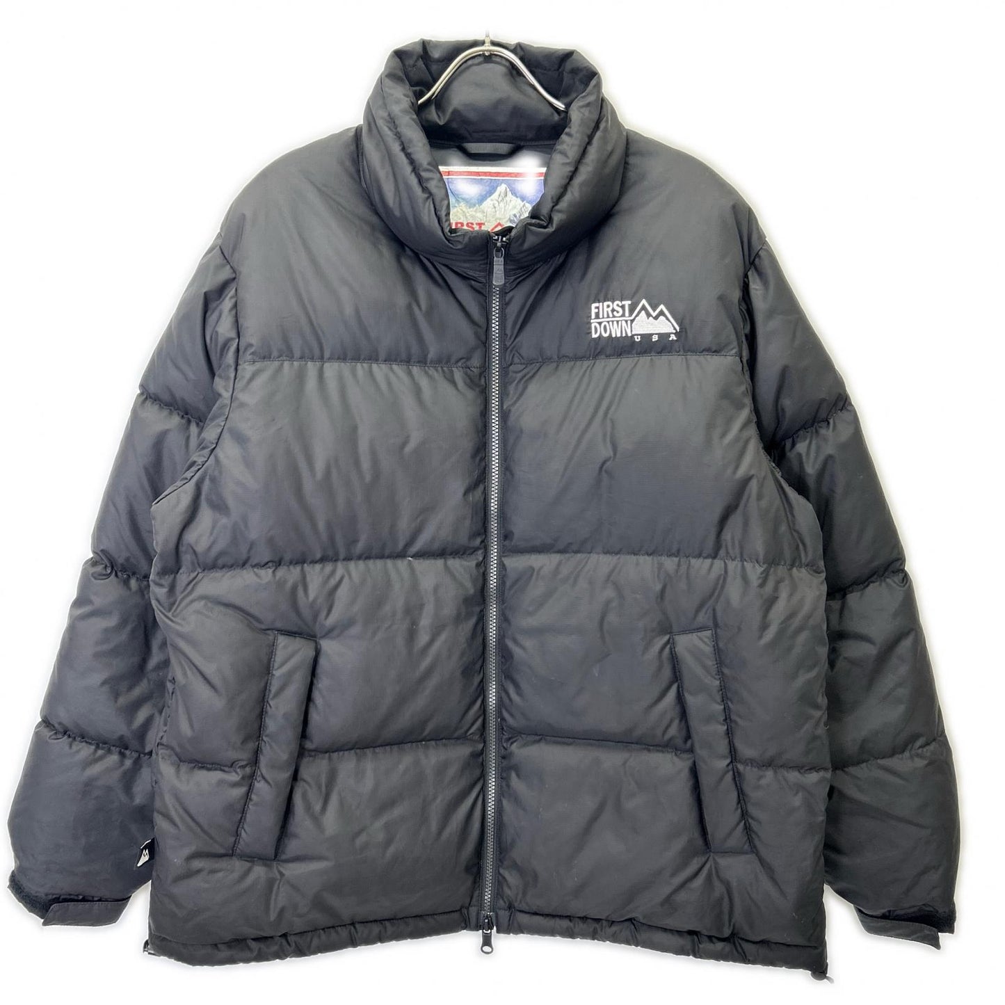 FIRST DOWN Black Polyester Down Jacket Size M
