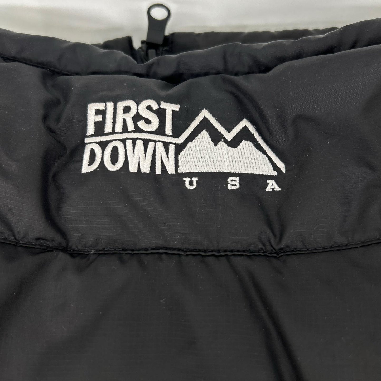 FIRST DOWN Black Polyester Down Jacket Size M