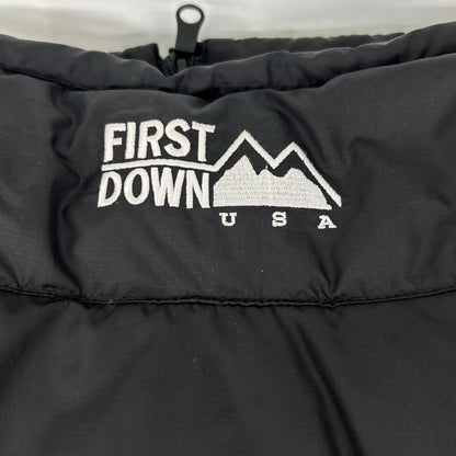 FIRST DOWN Black Polyester Down Jacket Size M