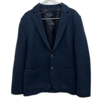 EPOCA UOMO Light Wool Knit Jacket Navy Size 46