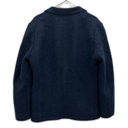 EPOCA UOMO Light Wool Knit Jacket Navy Size 46