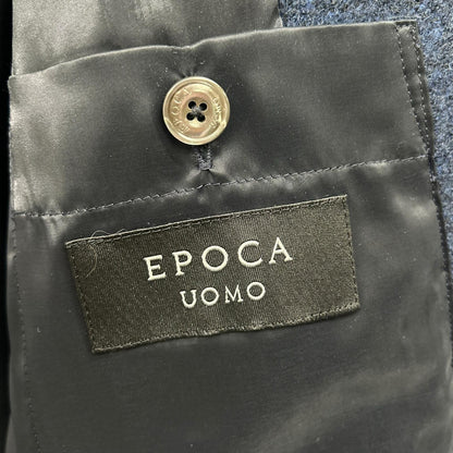 EPOCA UOMO Light Wool Knit Jacket Navy Size 46
