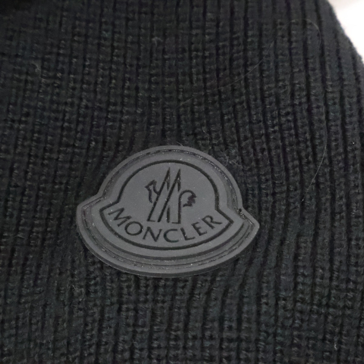 MONCLER CARDIGAN TRICOT Knit Panel Down Jacket Black Size M