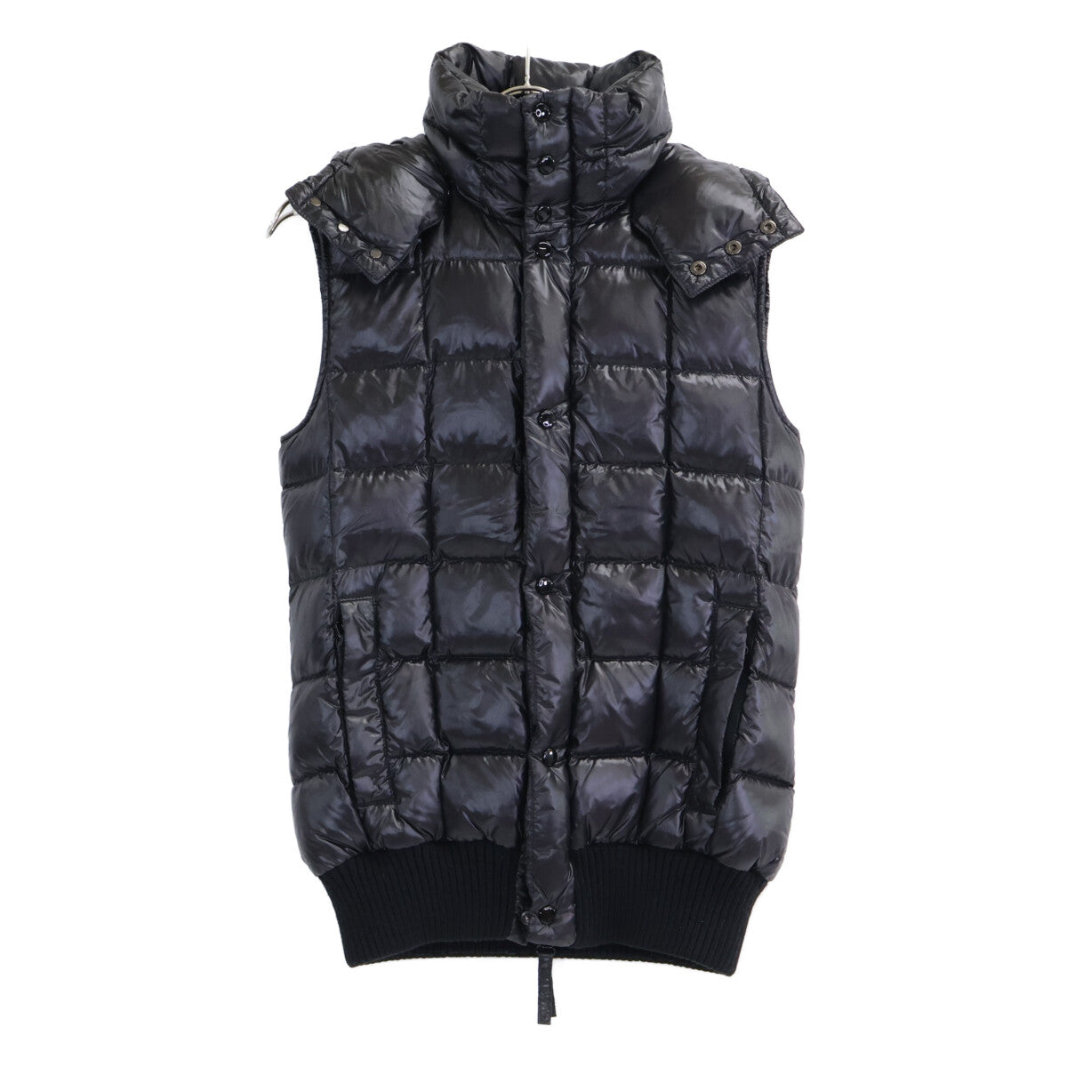 DUVETICA xAKM Hooded Down Vest Black Nylon Size M
