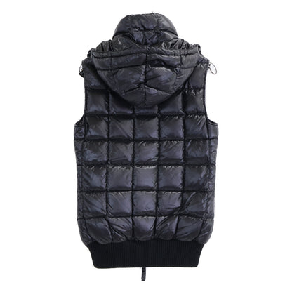 DUVETICA xAKM Hooded Down Vest Black Nylon Size M